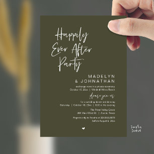 Invitation Fête de Mariage Moderne, Pour un Jour de Rêve Éter