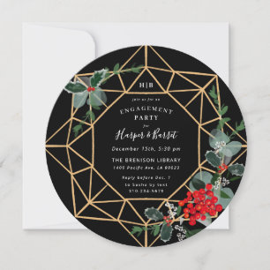 Invitation Fête de mariage Noël