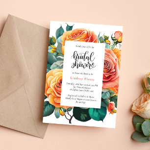 Invitation Fête de Mariage Personnalisée avec Fleurs de Rosie
