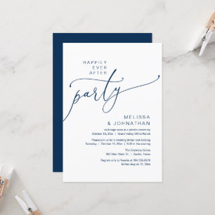 Invitation Fête de Mariage Pour Toujours, Dîner de Mariage en