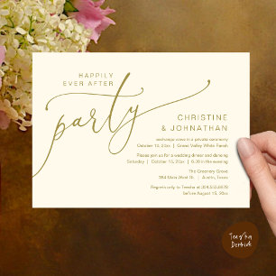 Invitation Fête de Mariage Pour Toujours, Dîner de Mariage In