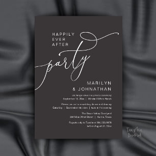 Invitation Fête de Mariage Pour Toujours, Réception de Dîner