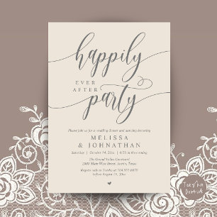 Invitation Fête de Mariage Pour Toujours, Réception de Mariag