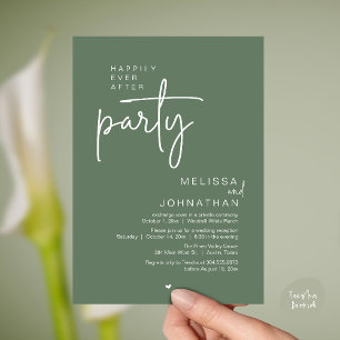 Invitation Fête de Mariage Pour Toujours, Réception de Mariag