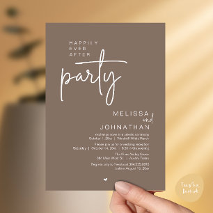 Invitation Fête de Mariage pour Toujours, Réception de Mariag