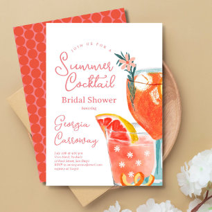 Invitation Fête de mariage pour un cocktail d'été