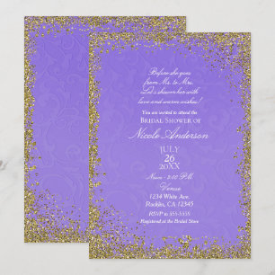 Invitation Fête de mariage Princesse Damassé Pourpre Livre de