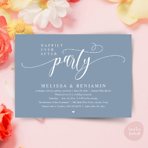Invitation Fête de Mariage, Réception Moderne Minimaliste