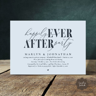 Invitation Fête de mariage Romance Mariage heureux pour toujo