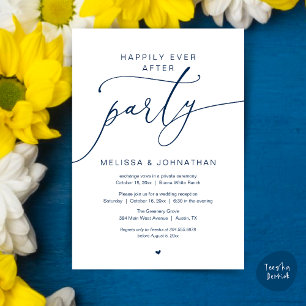 Invitation Fête de mariage Romance Mariage heureux pour toujo