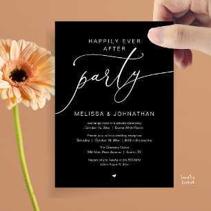 Invitation Fête de mariage Romantique Mariage heureux pour to