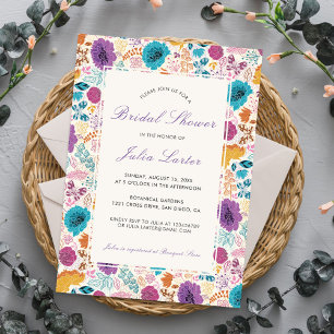 Invitation Fête de mariage rose florale romantique Blooming L
