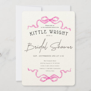 Invitation Fête de mariage Rubans & Romance