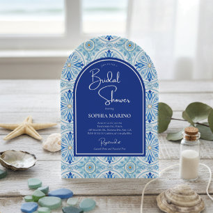 Invitation Fête de mariage Something Blue sur le thème Médite