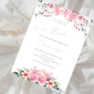 Invitation Fête de mariage : thème jardin floral - L'amour es