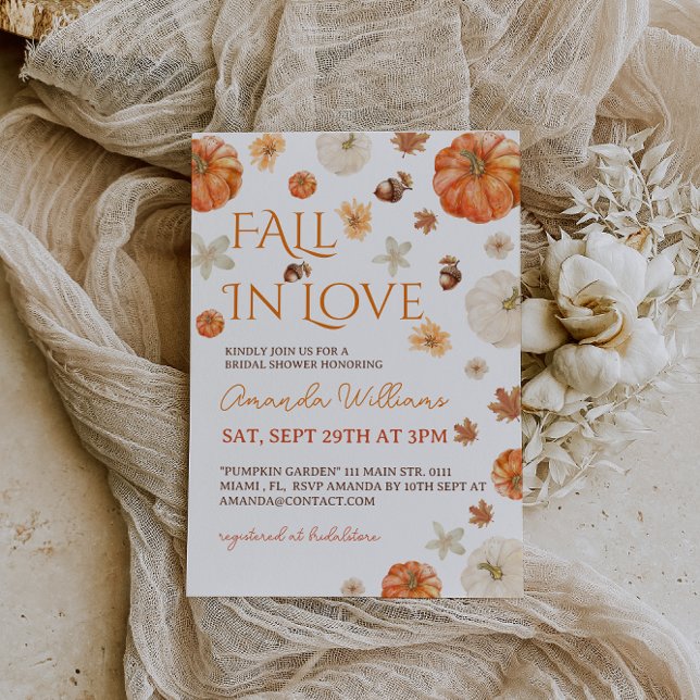 Invitation Fête de mariage Tombez amoureux  (Créateur téléchargé)