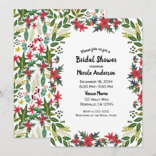 Invitation Fête de Mariage Vacances Fête Floral Fantaisiste