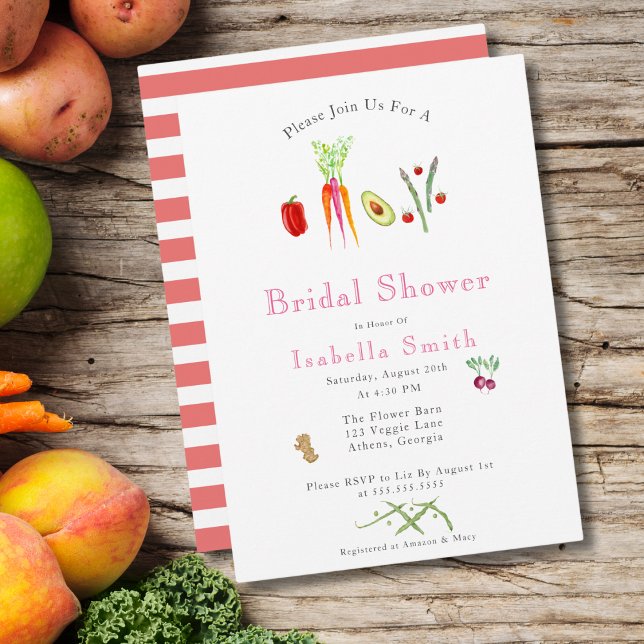 Invitation Fête de mariage végétaux aquarelle (Créateur téléchargé)