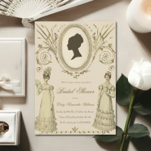 Fête de Mariage Vintage Calligraphie Ladies Régenc