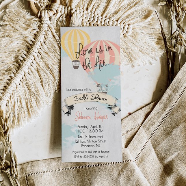 Invitation Fête de Mariée en Montgolfière (Créateur téléchargé)