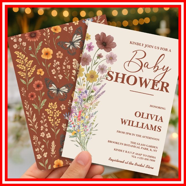 Invitation Fête de Naissance Baby in Bloom (Créateur téléchargé)