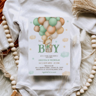 Invitation Fête de naissance Bear Boy