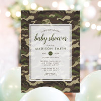 Fête de naissance camouflage vert garçon
