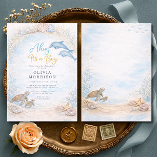 Invitation Fête de naissance : C'est un garçon !