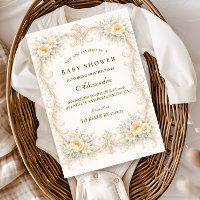 Fête de Naissance Champagne Rose Baroque Bébé