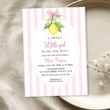 Fête de naissance Coquette Lemon Rose