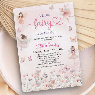 Invitation Fête de naissance de bébé fille Jardin de Princess