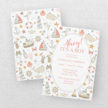 Fête de naissance de bébé garçon marin