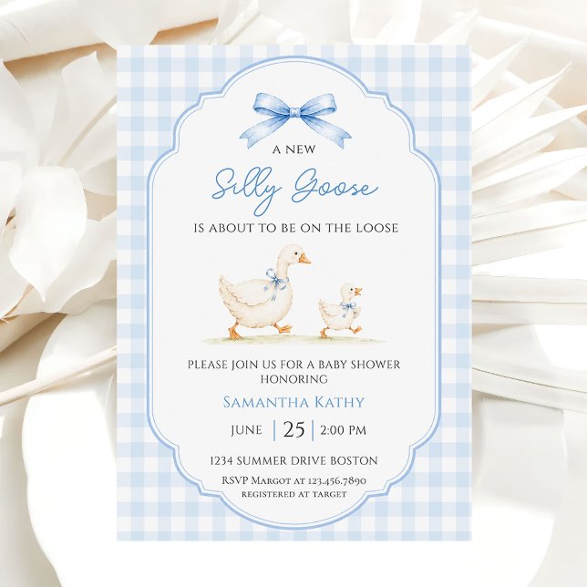 Invitation Fête de naissance de garçon de canard de noeud de  (Créateur téléchargé)