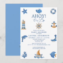 Fête de Naissance de Garçon de Marin Océanique Nau