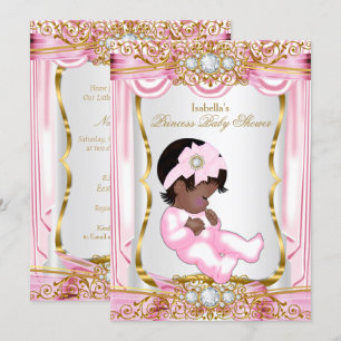 Invitation Fête de naissance de la jolie princesse ethnique R