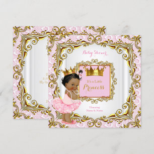 Invitation Fête de naissance de la princesse ethnique Baby Sh