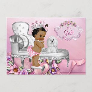 Invitation Fête de naissance de la princesse ethnique Chaise 