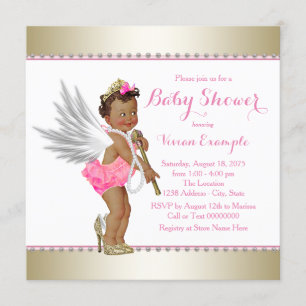 Invitation Fête de naissance de la princesse ethnique Pearl P