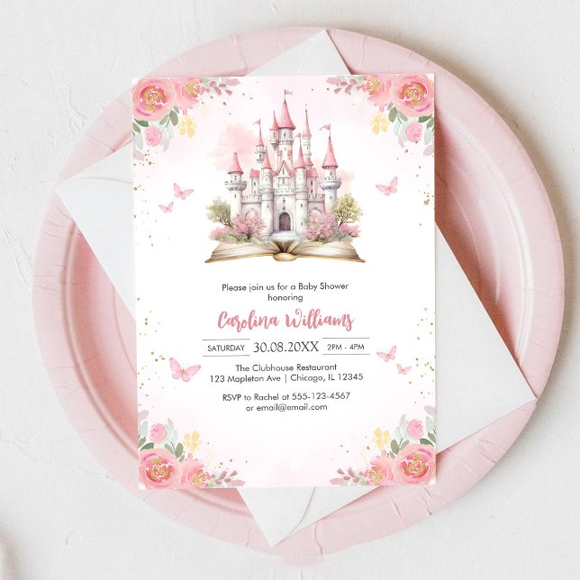 Invitation Fête de naissance de petite princesse conte de fée (Créateur téléchargé)