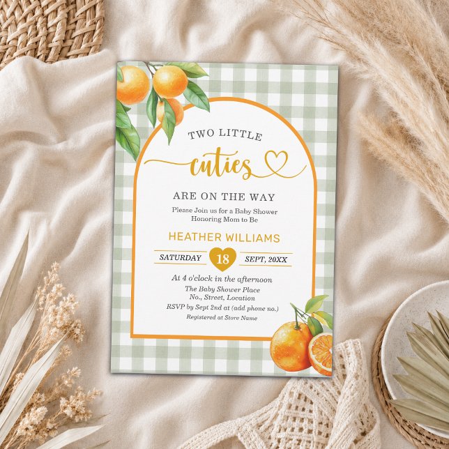 Invitation Fête de naissance : Deux petites mignonnes en rout (Créateur téléchargé)