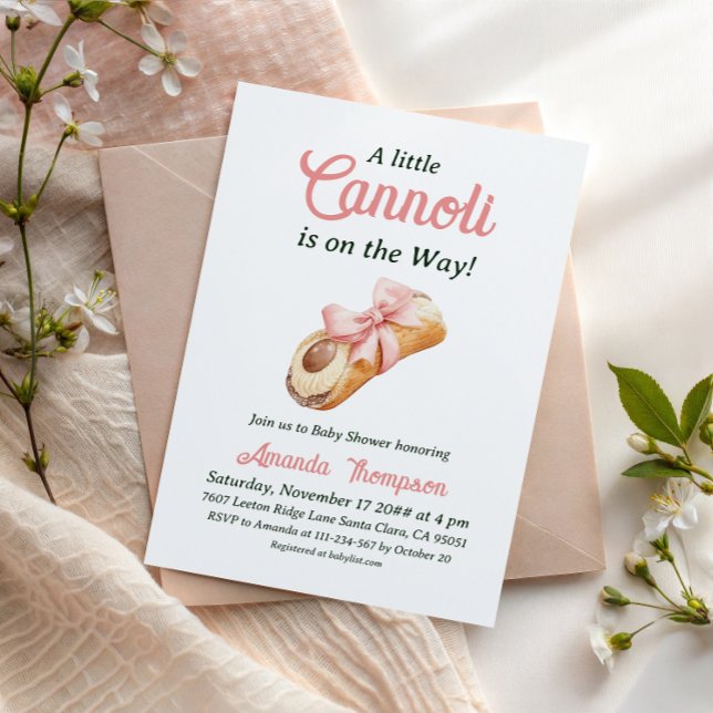 Invitation Fête de naissance Fille Arc-en-ciel Douce Cannoli  (Créateur téléchargé)