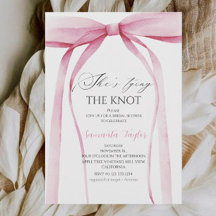 Invitation Fête de naissance fille Arc rose