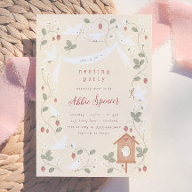 Fête de Naissance Fille Oiseaux & Baies Nidificati