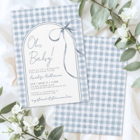 Fête de naissance garçon au nœud papillon bleu Gin