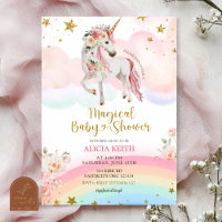 Fête de Naissance Pastel Magique Licorne