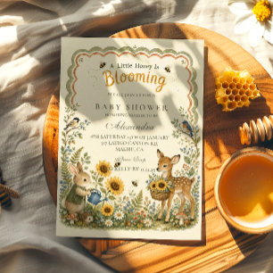 Invitation Fête de naissance personnalisée abeille miel de la