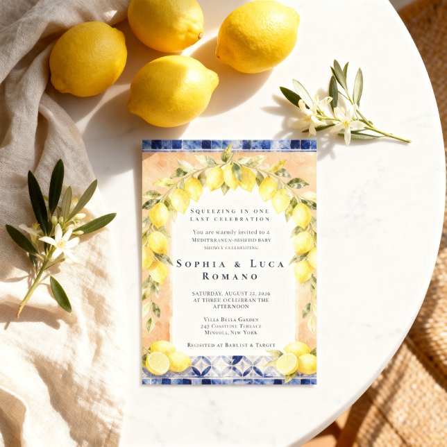 Invitation Fête de naissance sur le thème de la côte amalfita (Créateur téléchargé)