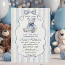 Fête de naissance Teddy Bear Boy