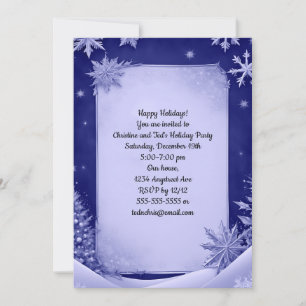 Invitation Fête de neige de Noël