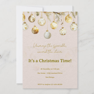 Invitation fête de Noël